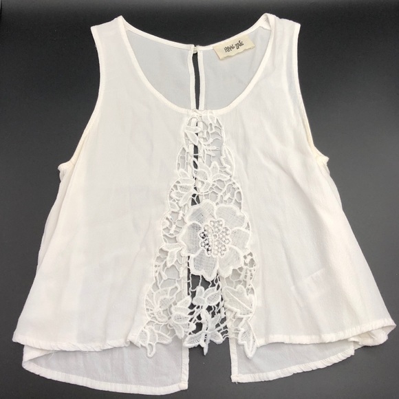 Hippie Love Tops - Hippie Love Women’s White Tank Top Size Small